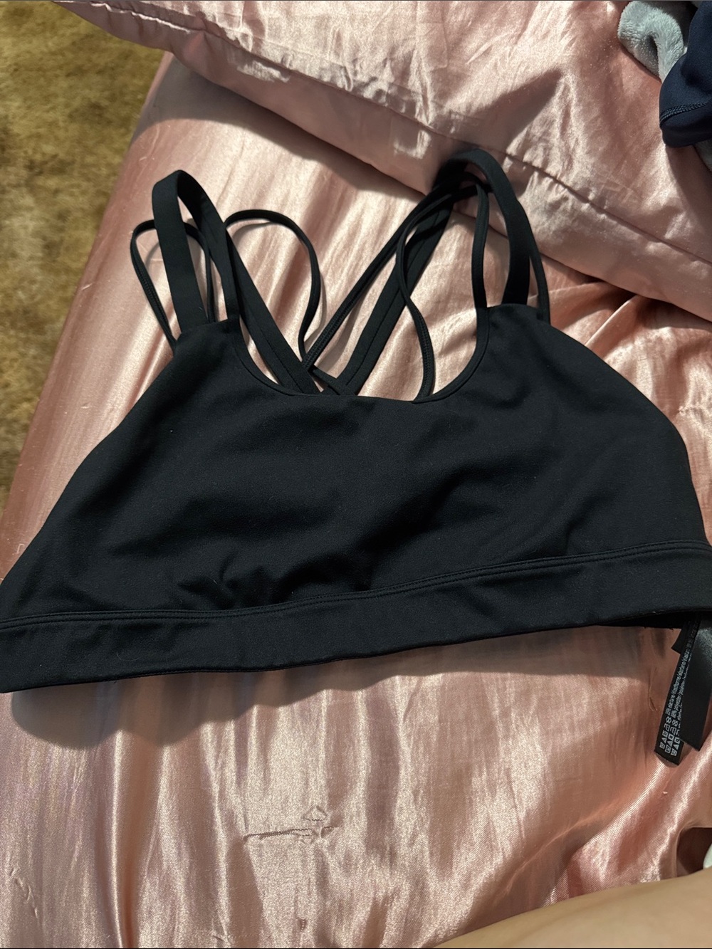 Victoria's Secret Black Strappy Sports Bra